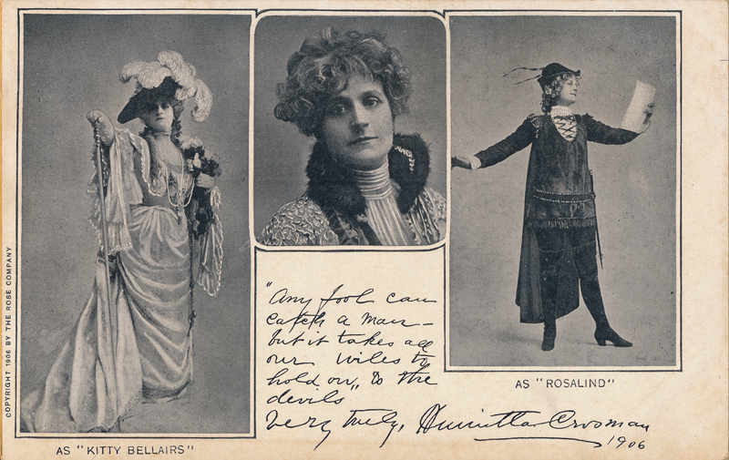 Henrietta Crosman as Rosalind in "As You Like It"