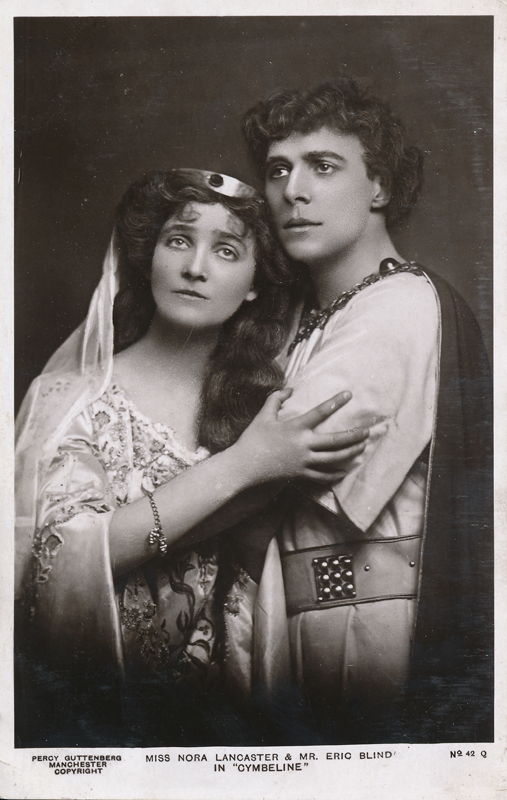 Nora Lancaster as Imogen and Eric Blind as Posthumus in "Cymbeline"