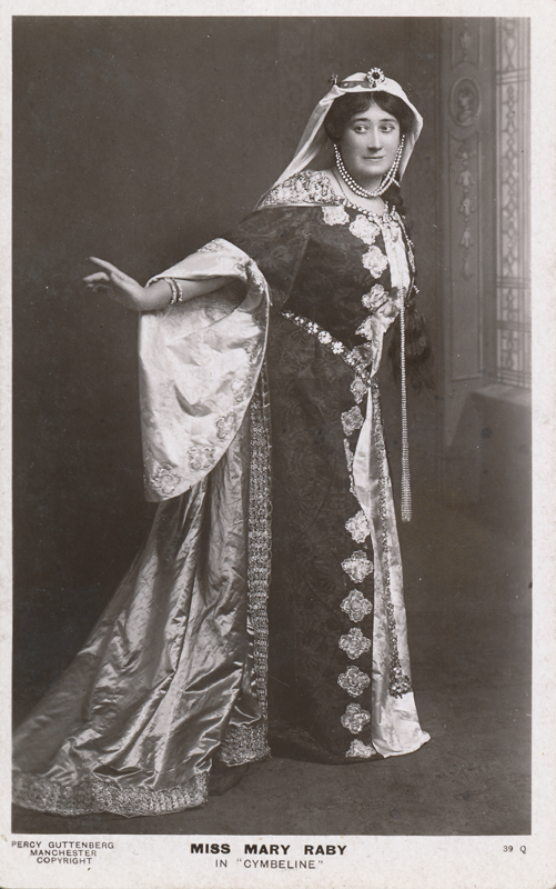 Mary Raby as a character in "Cymbeline"