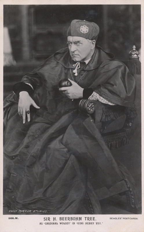 Sir Herbert Beerbohm Tree as Cardinal Wolsey in "Henry VIII"