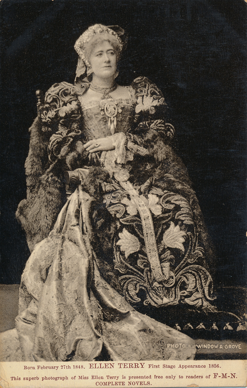 Ellen Terry as Queen Katherine in "Henry VIII"