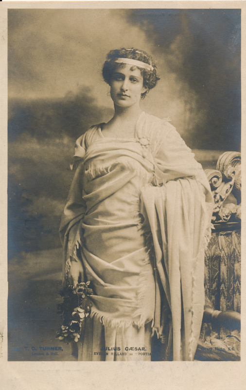 Evelyn Millard as Portia in "Julius Caesar"