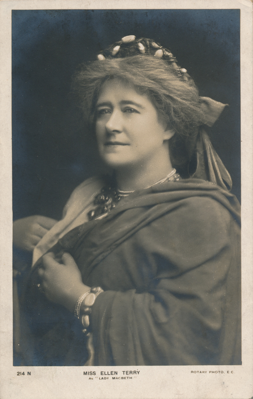 Ellen Terry as Lady Macbeth in "Macbeth"