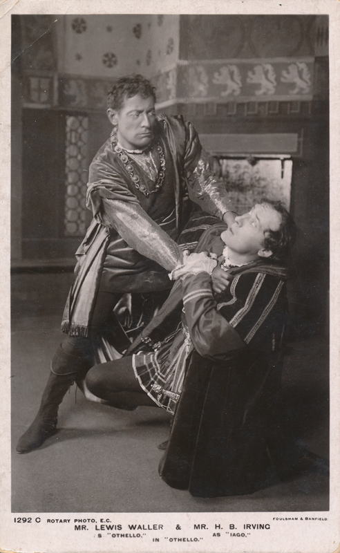 Lewis Waller as Othello and H. B. Irving as Iago in "Othello"