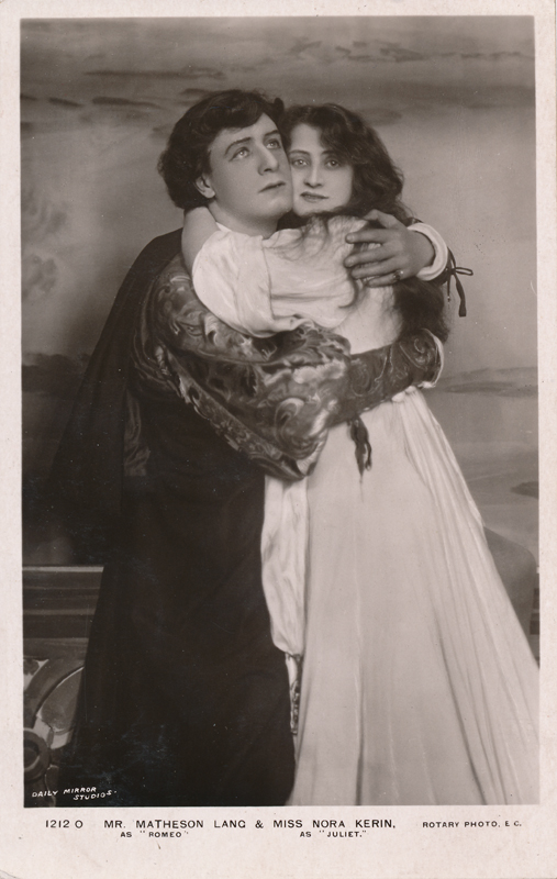 Matheson Lang as Romeo and Nora Kerin as Juliet in "Romeo and Juliet"