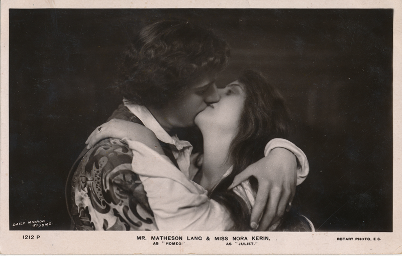 Matheson Lang as Romeo and Nora Kerin as Juliet in "Romeo and Juliet"