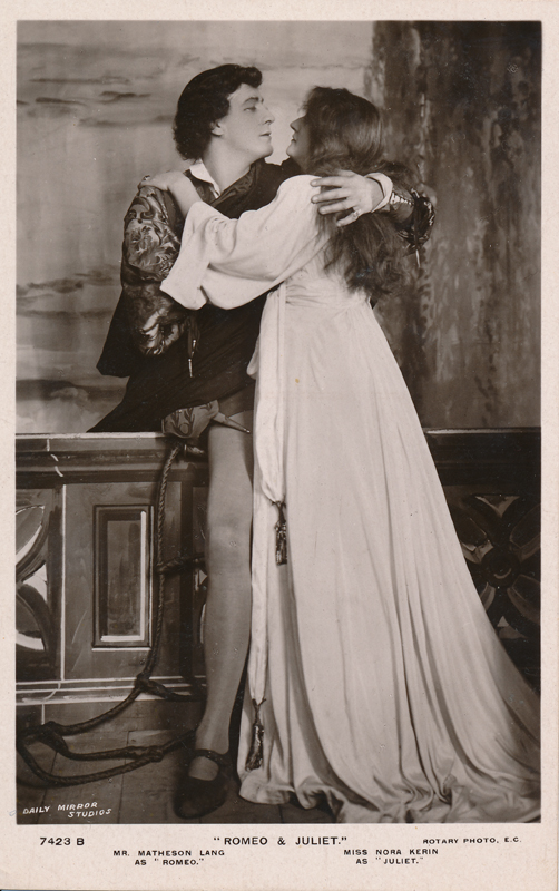 Matheson Lang as Romeo and Nora Kerin as Juliet in "Romeo and Juliet"