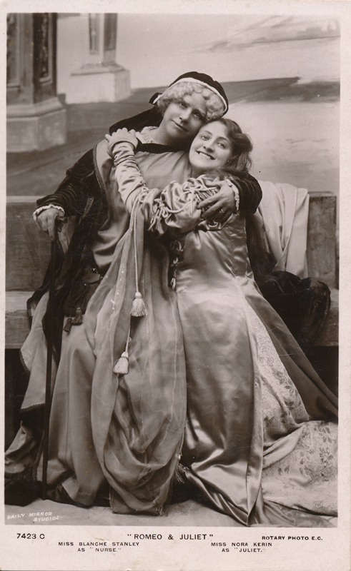 Blanche Stanley as Nurse and Nora Kerin as Juliet in "Romeo and Juliet" (b)