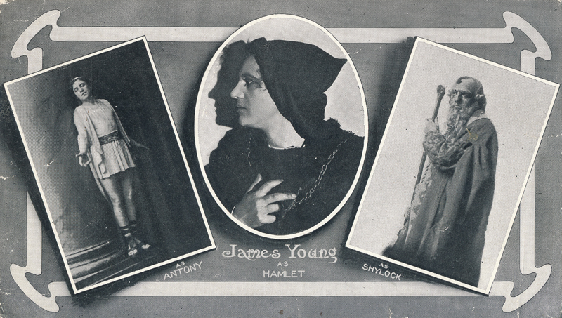 James Young as Hamlet, Shylock, and Marc Antony