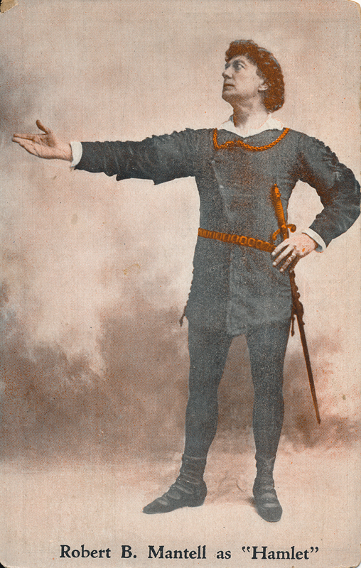 Robert B. Mantell as Hamlet in "Hamlet"