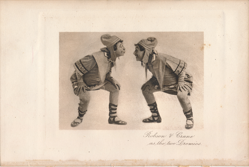 Robson & Crane as the two Dromios in "The Comedy of Errors"